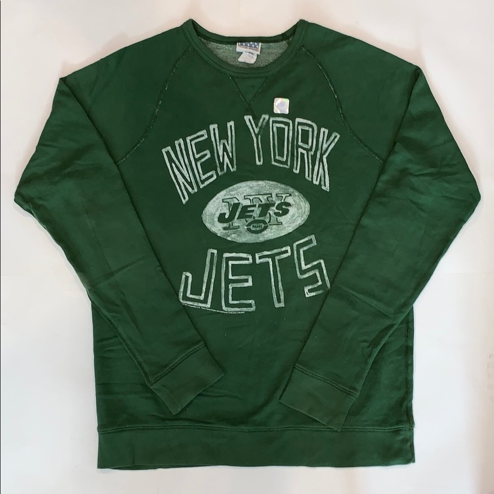 Junk Food Mens NY Jets Crewneck Sweatshirt